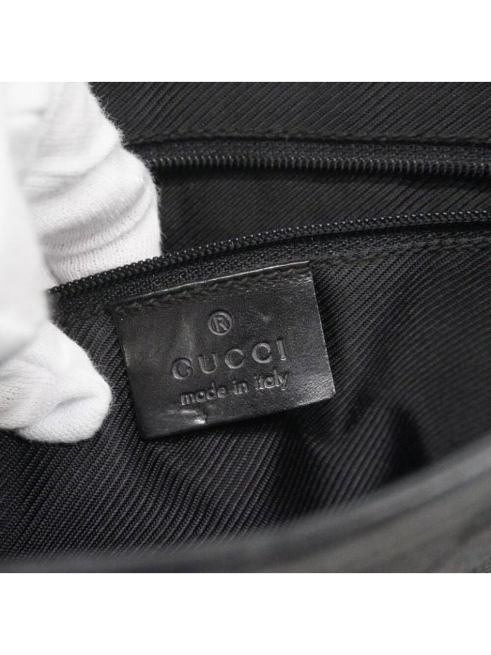 ★SOLD★ Gucci Shoulder Bag GG Canvas Jackie Black Silver - Picture 5 of 10